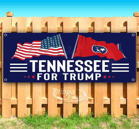 For Trump With Flag Tennessee Banner