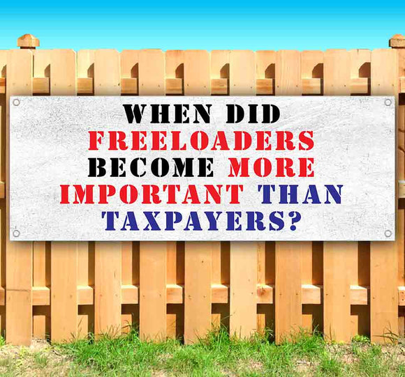 Freeloaders Taxpayers Banner