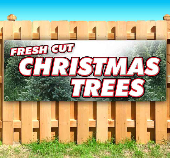 Fresh Cut Xmas Trees Banner