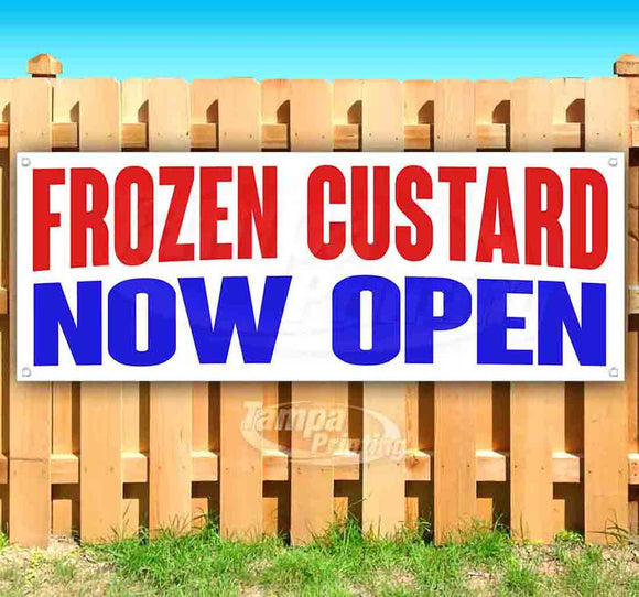 Frozen Custard Now Open Banner
