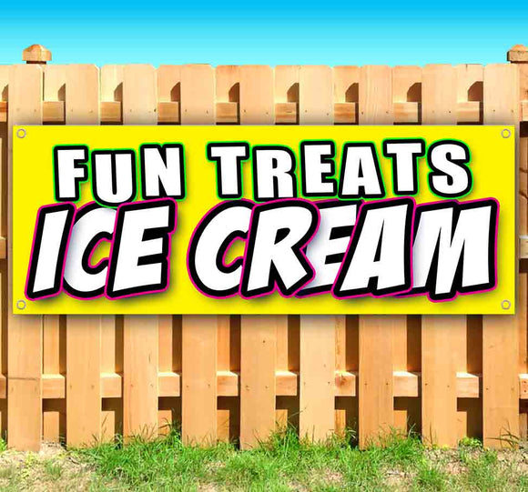 Fun Treats Ice Cream Banner
