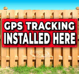 GPS Tracking Installed Here Banner