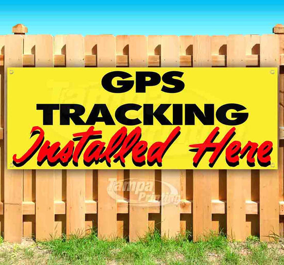 GPS Tracking Installed Here Banner