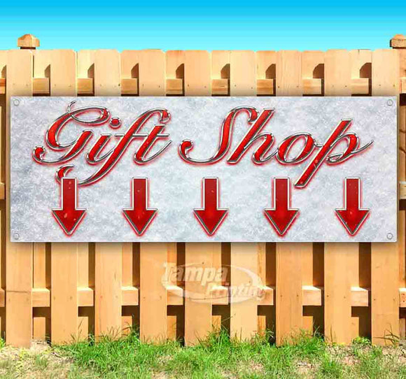 Gift Shop Down Arrow Banner
