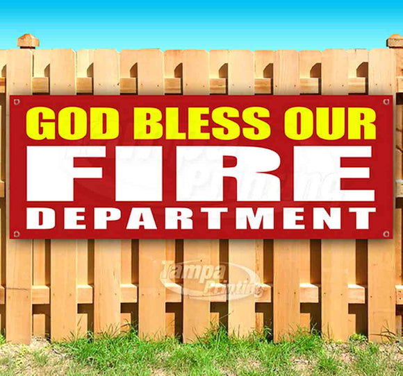 God Bless Our Fire Department Banner