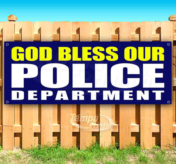 God Bless Our Police Department Banner