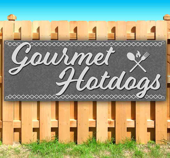 Gourmet Hotdogs Banner