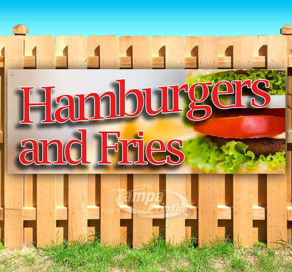 Hamburgers and Fries Banner