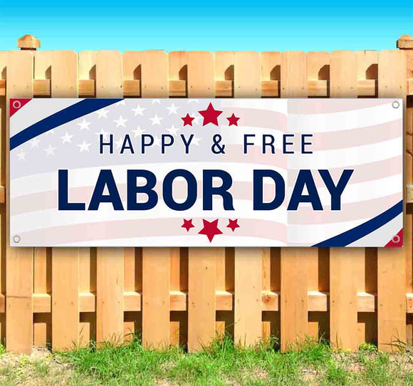 Happy And Free Labor Day Banner