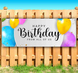 Happy Birthday From All Of Us Banner