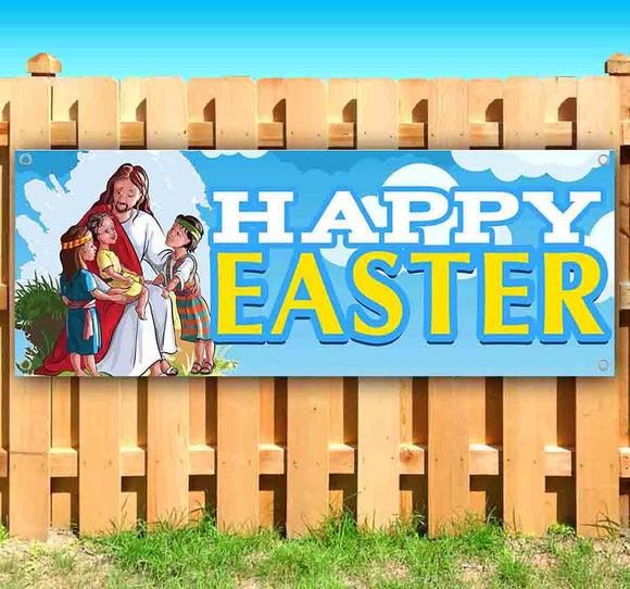 Happy Easter Jesus Banner