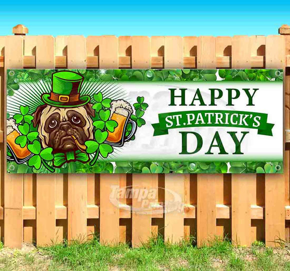 Happy StPatsDay Pug Banner