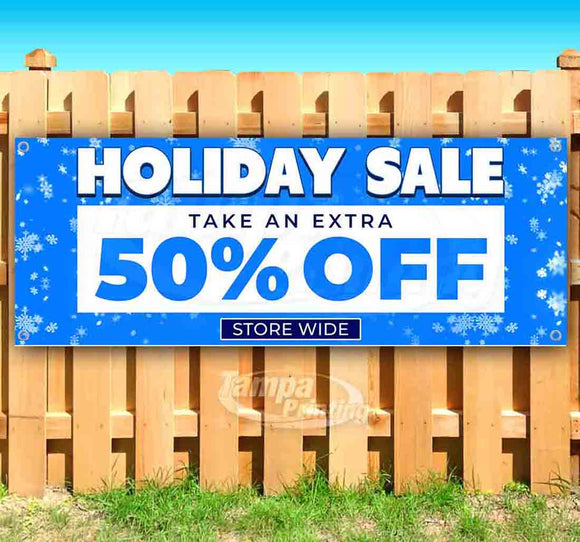 Holiday Sale 50% Off BlueSF Banner