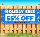 Holiday Sale 55% Off BlueSF Banner