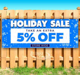 Holiday Sale 5% Off BlueSF Banner