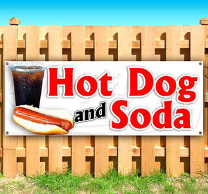 Hot Dogs And Soda Banner