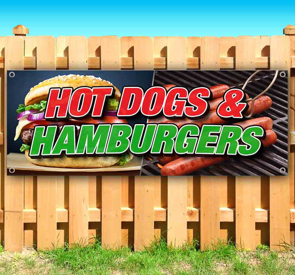 Hot Dogs & Hamburgers Banner