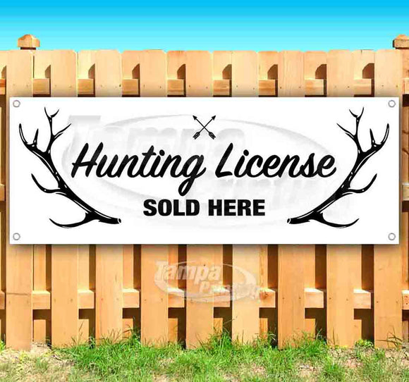 Hunting License Sold Here Banner