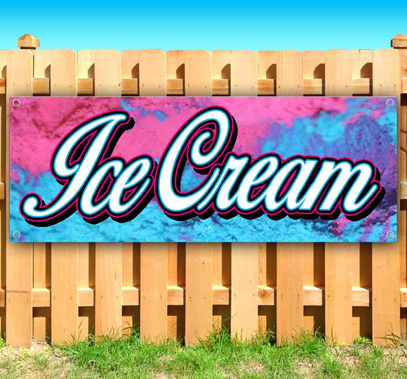 Ice Cream Rainbow Banner