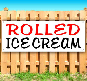Rolled Ice Cream Banner
