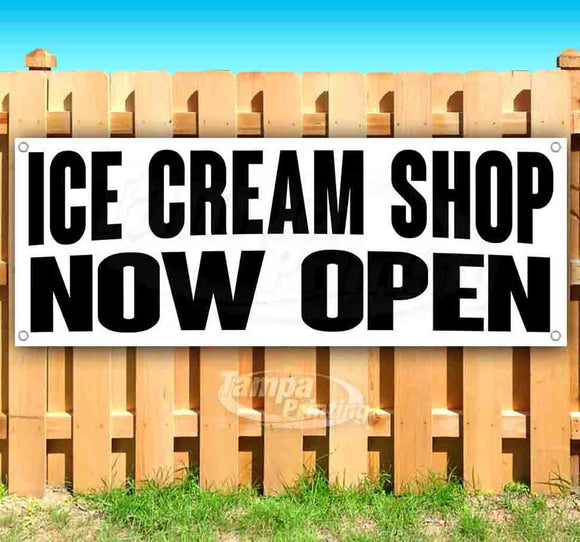 Ice Cream Shop Now Open B Banner