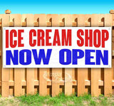 Ice Cream Shop Now Open Banner
