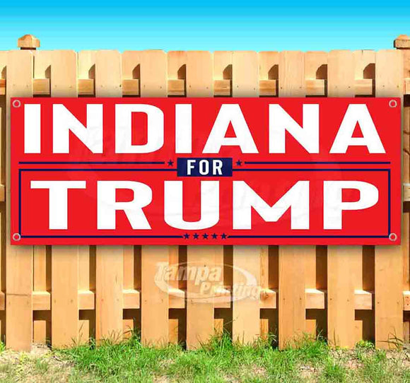 Indiana For Trump Banner