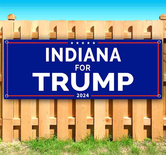 Indiana For Trump 2024 Banner