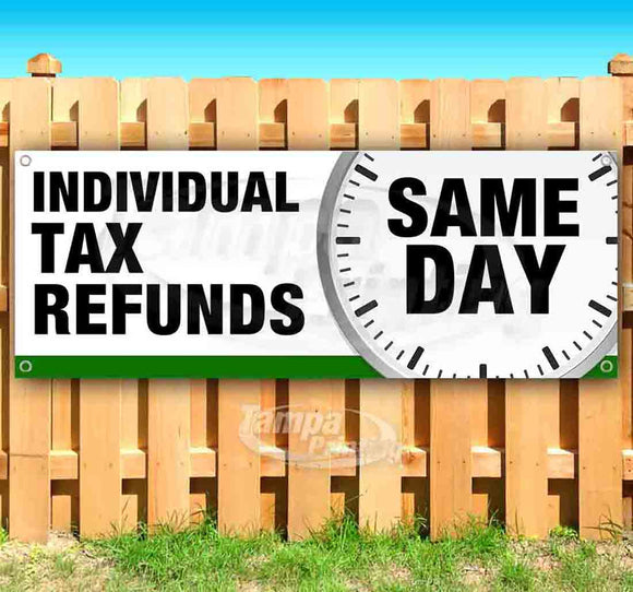 Individual Tax Refunds Same Day Banner