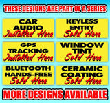Auto Alarms Sold Here Banner