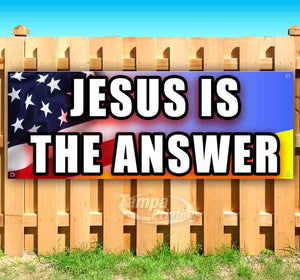 Jesus is the Answer Banner