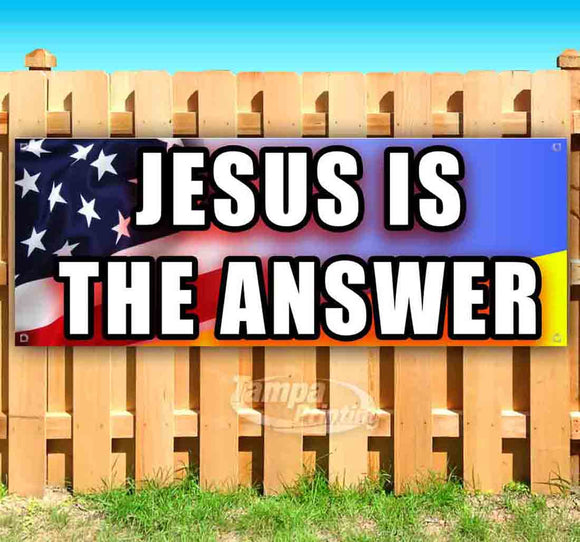 Jesus is the Answer Banner