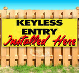Keyless Entry Installed Here Banner