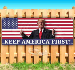 Keep America 1st US Flag Trump Banner