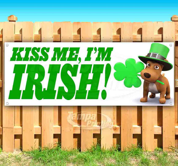 Kiss Me Im Irish Banner