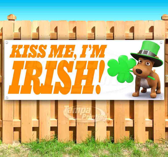 Kiss Me Im Irish Banner
