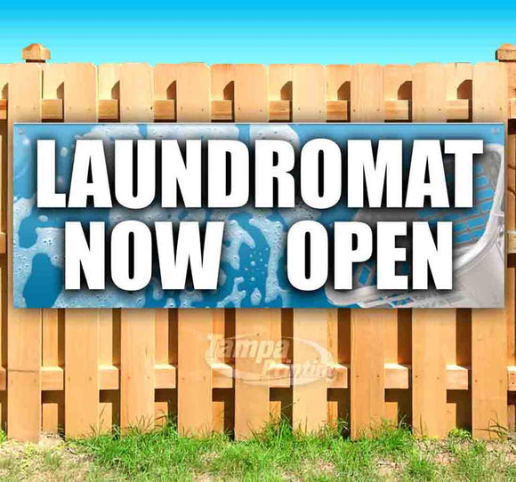 Laundromat Now Open Banner