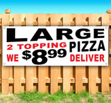 Large 2 Topping Pizza Banner