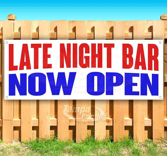 Late Night Bar Now Open Banner