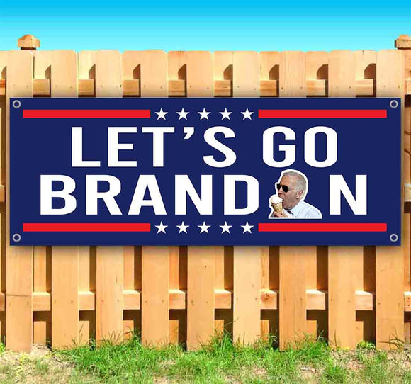 Let's Go Brandon Ice Cream Banner