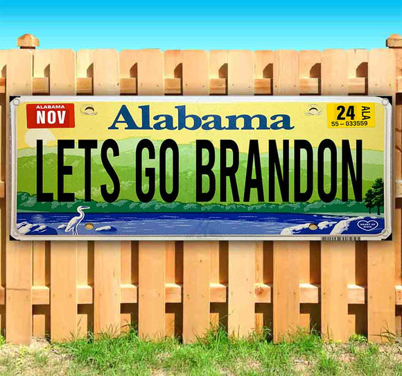 Let's Go Brandon Alabama Plate Banner