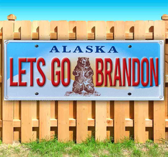 Let's Go Brandon Alaska Plate Banner