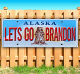 Let's Go Brandon Alaska Plate Banner