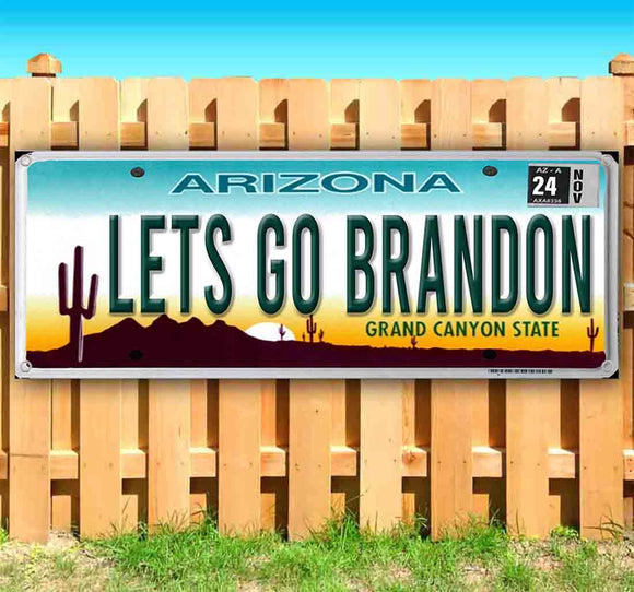 Let's Go Brandon Arizona Plate Banner