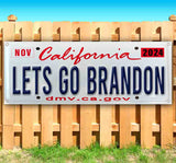 Let's Go Brandon California Plate Banner
