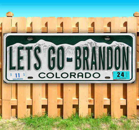 Let's Go Brandon Colorado Plate Banner