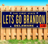 Let's Go Brandon Delaware Plate Banner