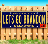 Let's Go Brandon Delaware Plate Banner