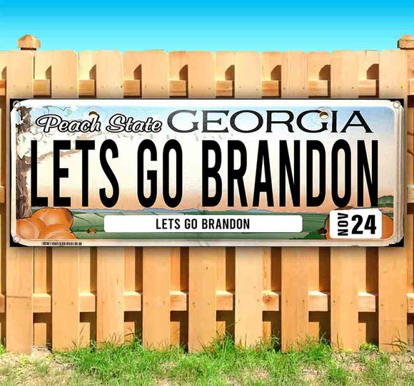 Let's Go Brandon Georgia Plate Banner