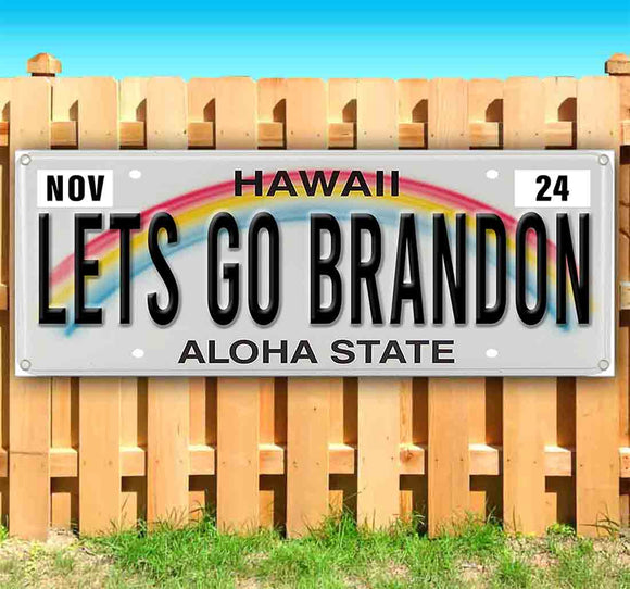 Let's Go Brandon Hawaii Plate Banner
